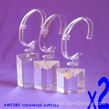 Foldable Acrylic Jewelry display stand - holds up to 120 pairs of earrings, with 8 necklace hooks